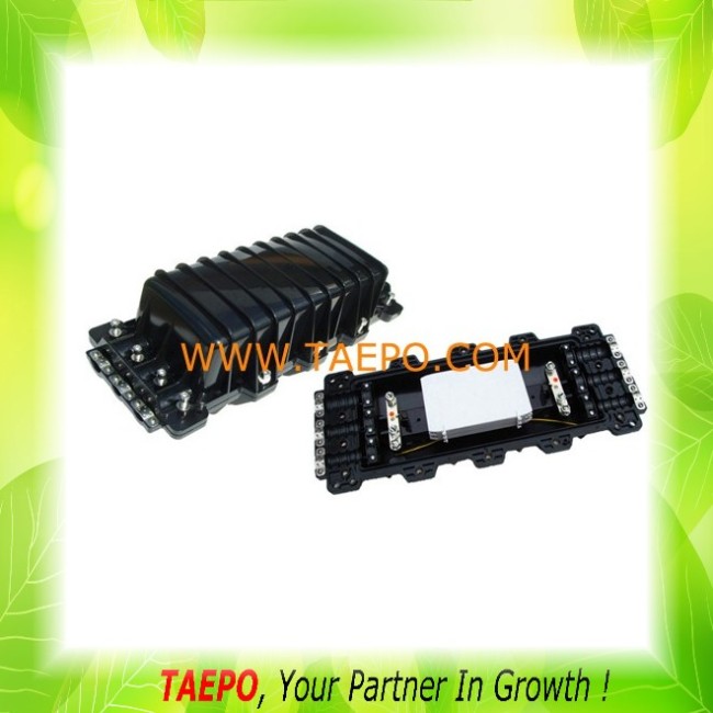 12 fibers to 144 fibers 3 inlets 3 outlets horizontal type mechanical sealing Fiber optic splice closure