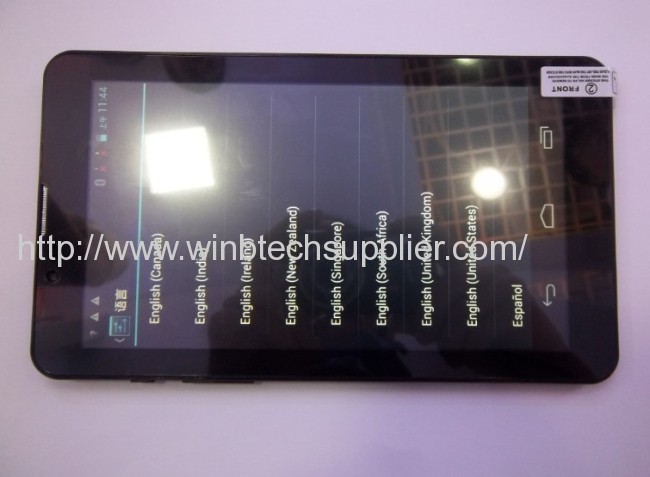 7Built-in 3G Android Tablet PC, GPS Bluetooth, MTK6577 Dual Core 512m+4G Wifi WCDMA/GSM Dual SIM Card