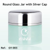 30ml 50ml green glass containers with lids