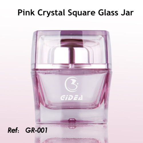 30ml 50ml pink glass jars for sale