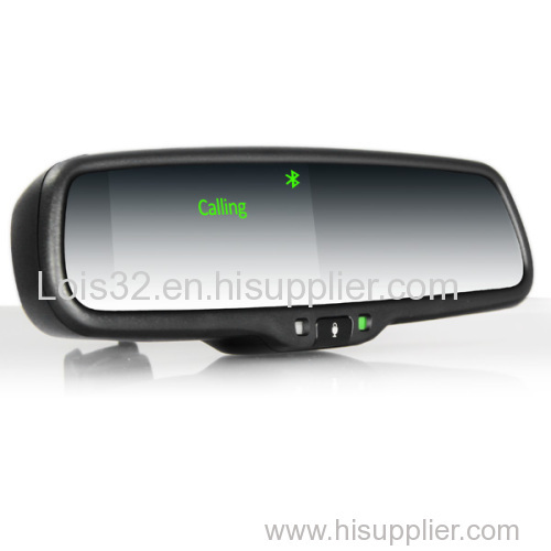 4.3 inch rearview car mirror with bluetooth +reverse display+backup camera
