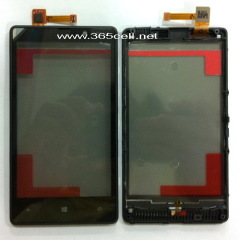OEM new digitizer touch screen for Nokia Lumia 820 and with frame