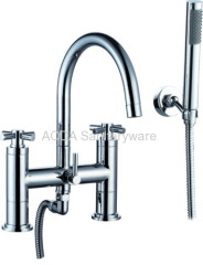 Double handle bath shower faucet mixer