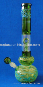 Mouth blown Pyrex Heat resistant Glass Waterpipe