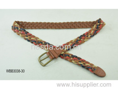 Women's PU Braided Belt, 2013 New Style