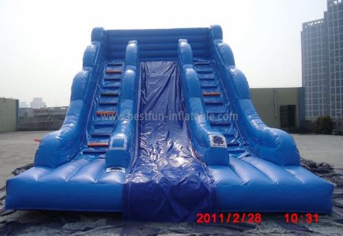 Blue Inflatable Slide Commercial Grade