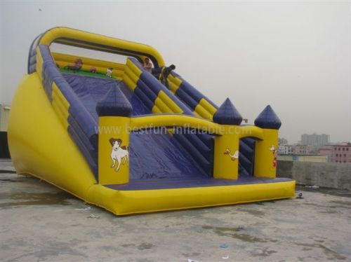 Yellow Inflatable Water Slide Bouncer