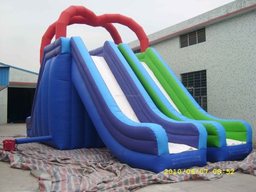 Big Double Lanes Water Slide For Sale