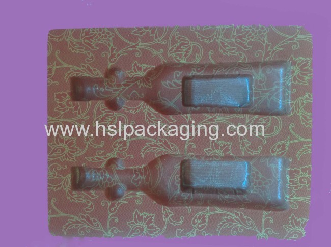 Cosmetics brushes transparent blister packaging