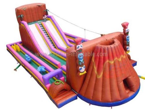 Adult Outdoor Inflatable Zip Line Games