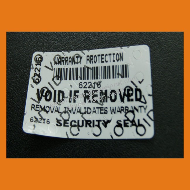 Warning Warranty Void Security Labels Sticker Tamper Proof Serial Numbering With Barcode