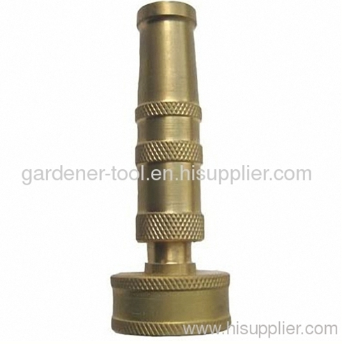 3Brass adjustable nozzle with 3/4female thread inlet connector