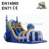 Big Blue Inflatable Castle Slide