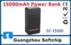 Black Rechargeable Power Bank Portable With Tablet PC Outdoor