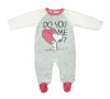 Littlebobdog with do you love me words baby romper
