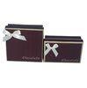 Customized Shape Cardboard Chocolate Box With Pantone Color / CMYK Fabric Inside