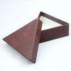 Triangle Shaped Luxury Cardboard Chocolate Gift Box With CMYK / Pantone Color