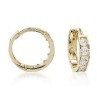 Child's CZ Hoop Earrings in 14kt Yellow Gold Plating