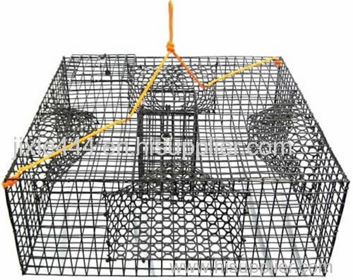 Shrimp trap with four tunnels for maximizing shrimp entrance