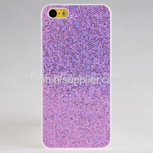 fashion Glitter Design Colorful Plastic Hard Case For iPhone 5C