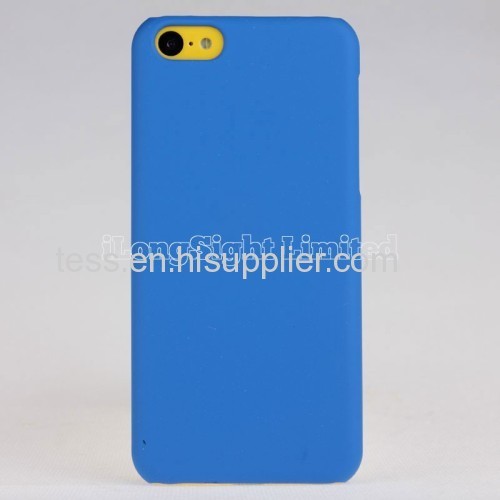 fashion case for Pure Color Oil Coated Plastic Hard Case For iPhone 5C