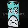 Anti-shock Cartoon Animal Face Print Plastic Case For iPhone 5