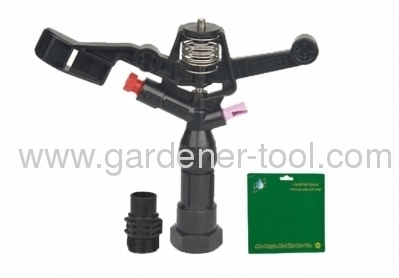 Plastic farm impulse sprinkler with G3/4female thread tapping