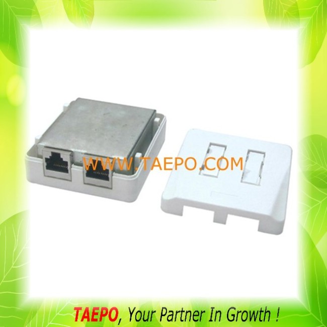 1-port CAT5E RJ45 STP surface box