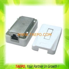 1-port CAT5E RJ45 STP surface box