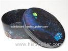 Foil Stamping Custom Printed Oval Paper Box With UV Oil Printing / Varnish