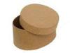 Matt Lamination 2mm Cardboard Oval Box Paper Box For Wedding Dress 28 X 18 X 10cm