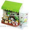 EN71 / 6P 3D Paper House Puzzle Paper Toy Models , Environment-Friendly