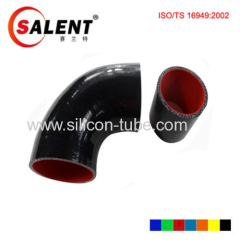 High temperature resistant, high pressure 90 degree / 45 deg black Reducer Elbow silicon hose 63-57mm
