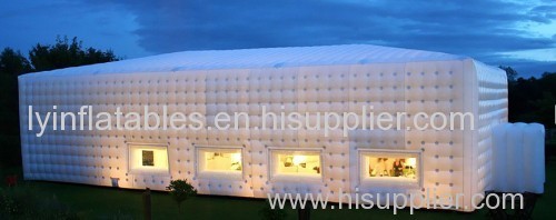 20x10m pvc tarpaulin inflatable cube tent for party