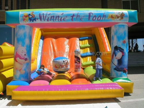 Mini Indoor Winnie The Pooh Inflatable Slide Combo