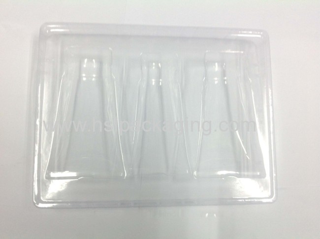 clear folded blister tray