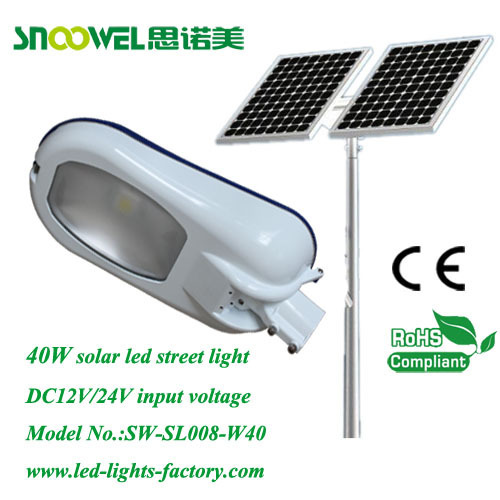 40w solar led street light fitting