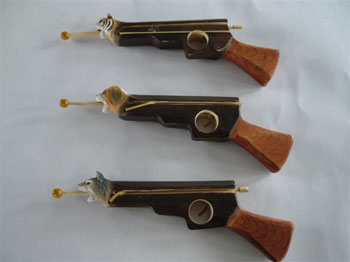 Animal Carved Wood Guns