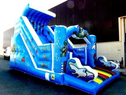 Blue Sea Wrold Inflatable Water Slide