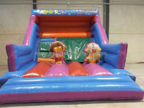 Classic Dora theme Bounce Inflatable Slide