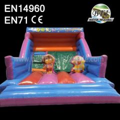 Classic Dora theme Bounce Inflatable Slide