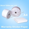 Manufacturer Supply Self Destructive Warranty Paper Roll And Sheet