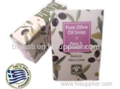 Natural Olive Oil Soaps with Rose & Almond Oil in carton box 100 gr. PrintEmail