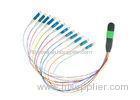 MTP/MPO to LC 12 Fiber Direct Fan-out Patch Cable for Fiber Cassette or Patch Panel