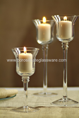 Heat Resistant Borosilicate Glass Candle Holders
