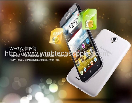 Support Multi -language Lenovo A850 phone MT6582 Quad Core Phone IPS 5.5 inch Android 4.2 1GB 4GB GPS 3G Smart Phone