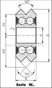 Double V Guide Wheel Bearings