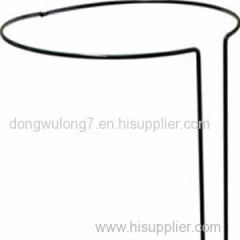 Full-round plant support adjustable with hinge and one leg support