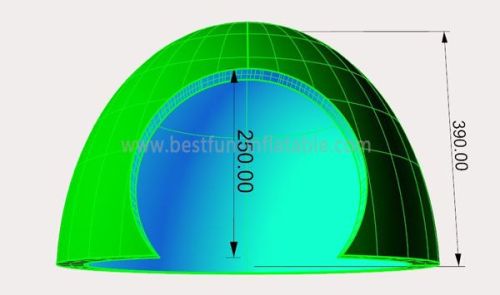 Green Inflatable Marquee Dome