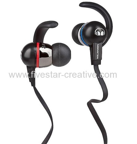 Monster iSport Immersion In-Ear Headphones with Mic for iPhone iPad (Black)